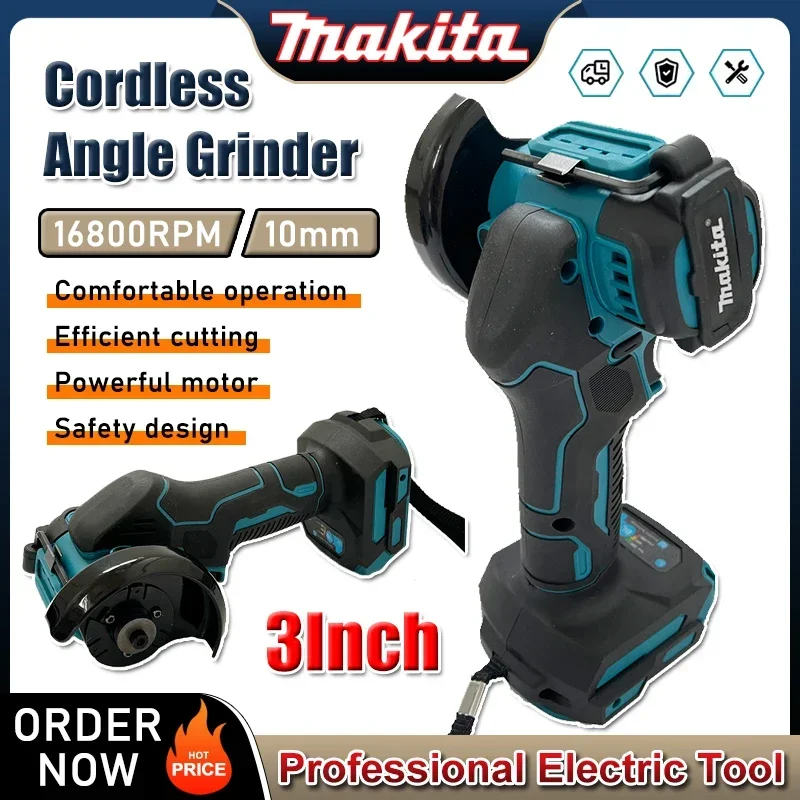 Makita meuleuse d'angle sans fil 3 pouces meuleuse d'angle sans fil 3 pouces outil de coupe électrique outil de coupe scie circulaire outil électrique