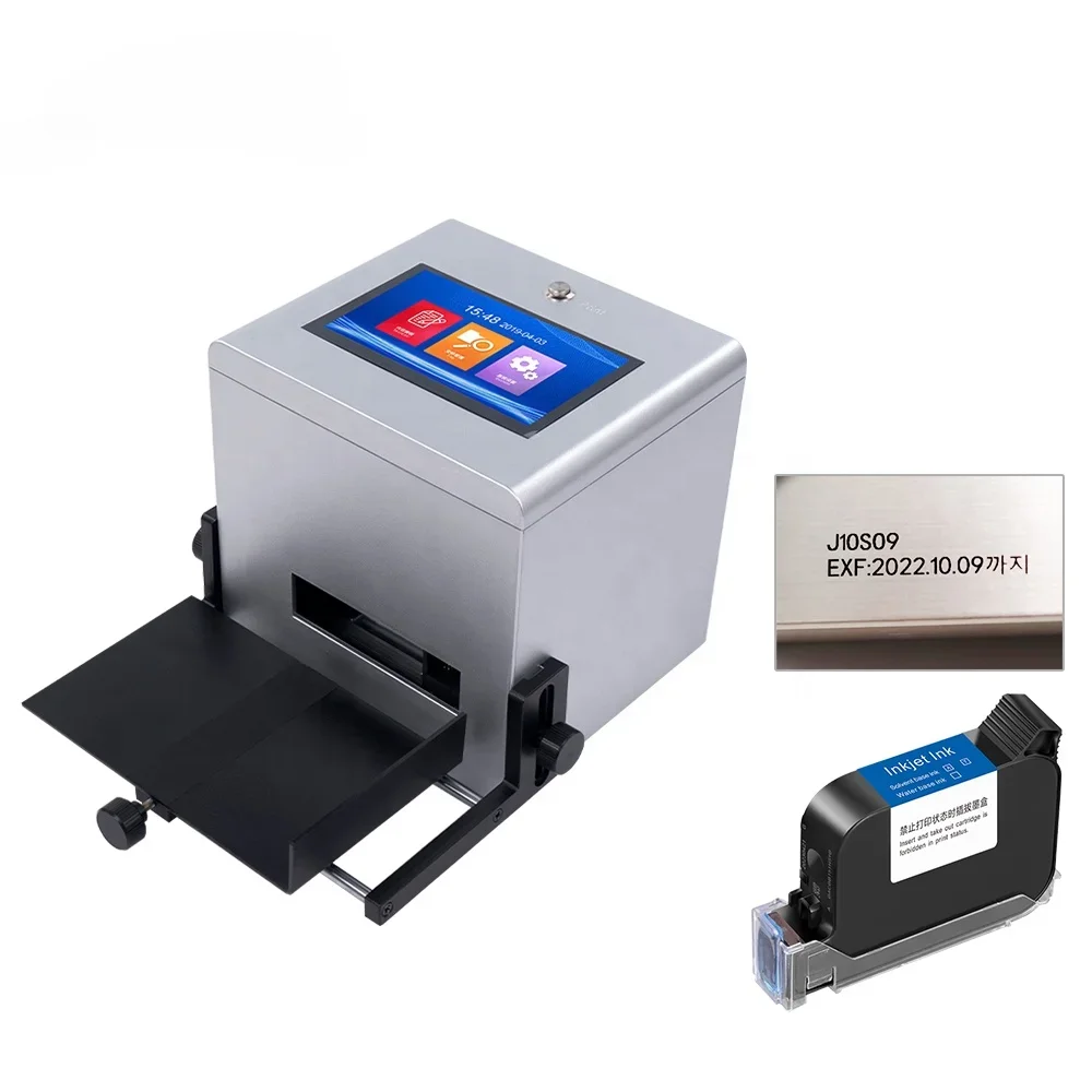 

chinese Portable expiry batch number coding machine for pet bottle Industrial small parts date Foot inkjet printer machine