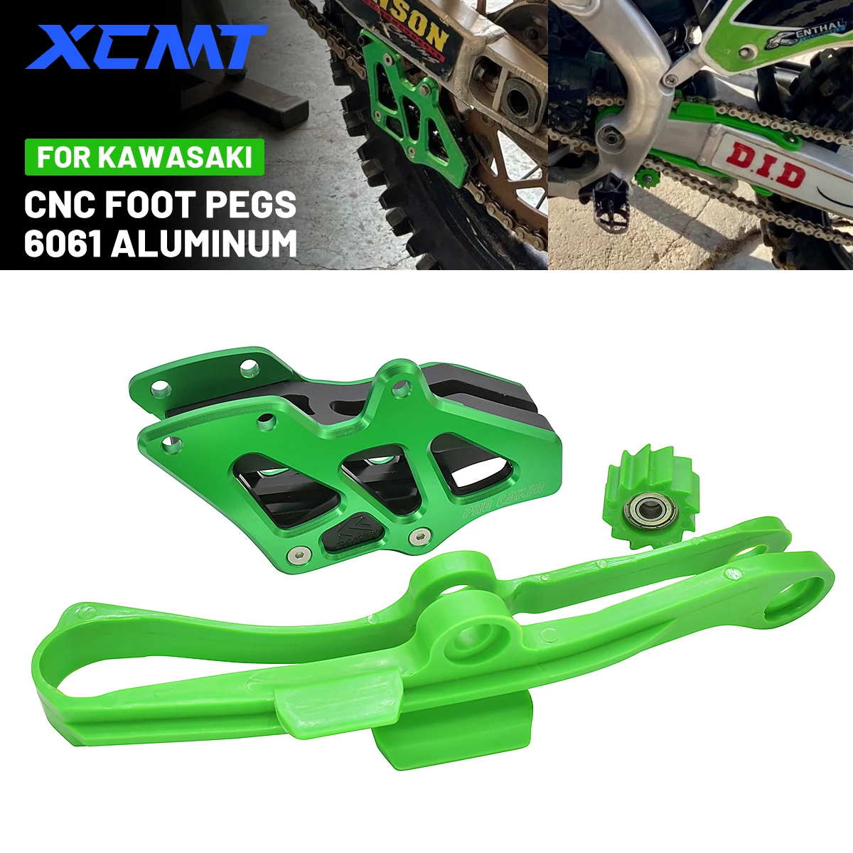 

Motorcycle Chain Guide Slider Guide Swingarm Roller For Kawasaki KX KLX 250F 450F 450R KX250F KX450F KLX450R 2008-2020 Motocross