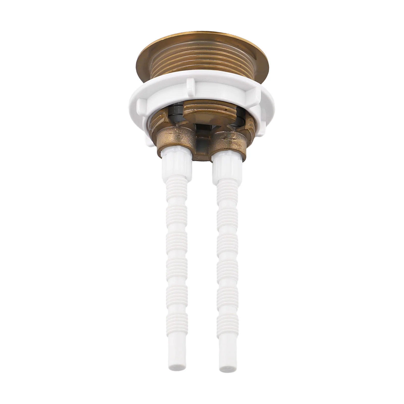 38mm Toilet Flush Button Brushed Brass Toilet Button Bathroom Elegant Design High-Quality Materials Maintains Hygiene