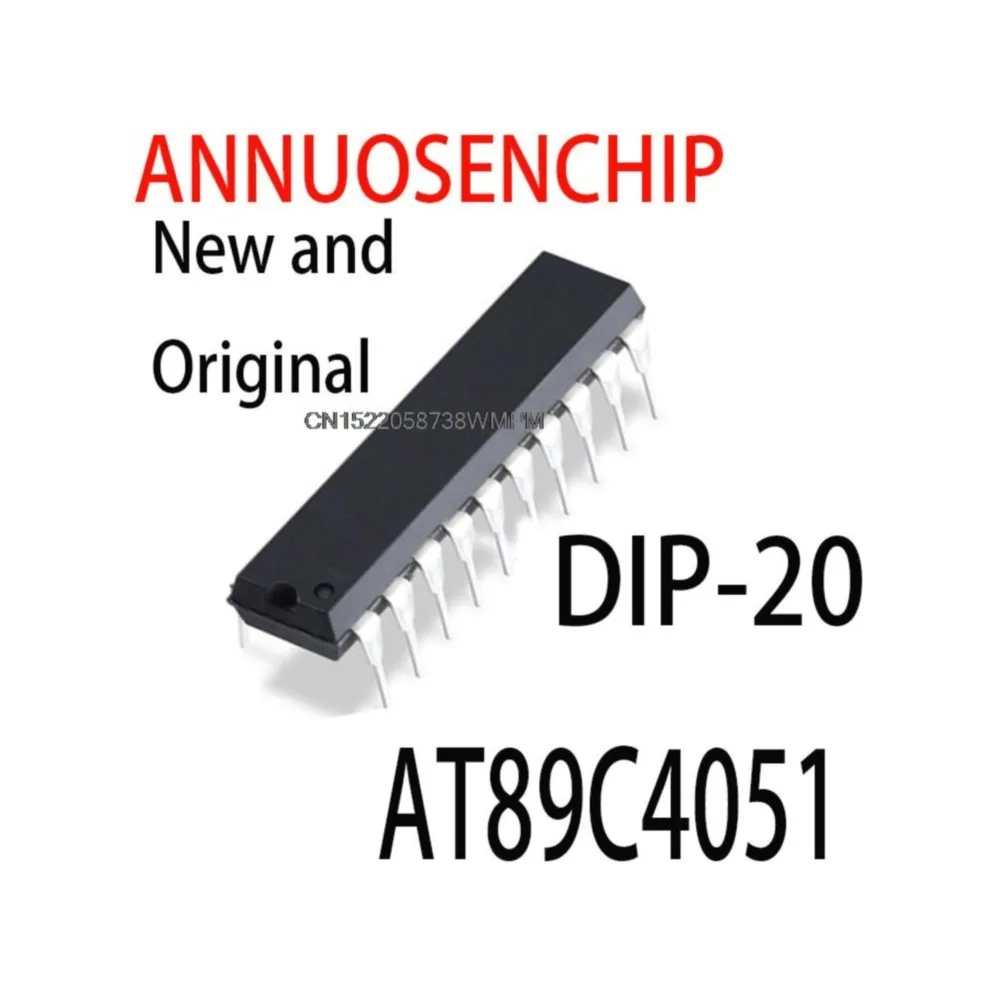 10PCS AT89C4051-24PU DIP20 NEW ORIGINAL AT89C4051
