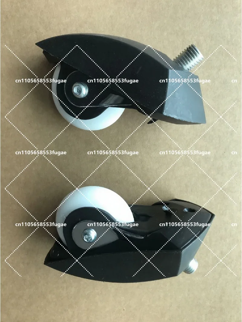 3-Wheel Drift Caster Wheel Assembly with PU Wheels, Universal Wheel Bracket, Coarse & Fine Thread Options