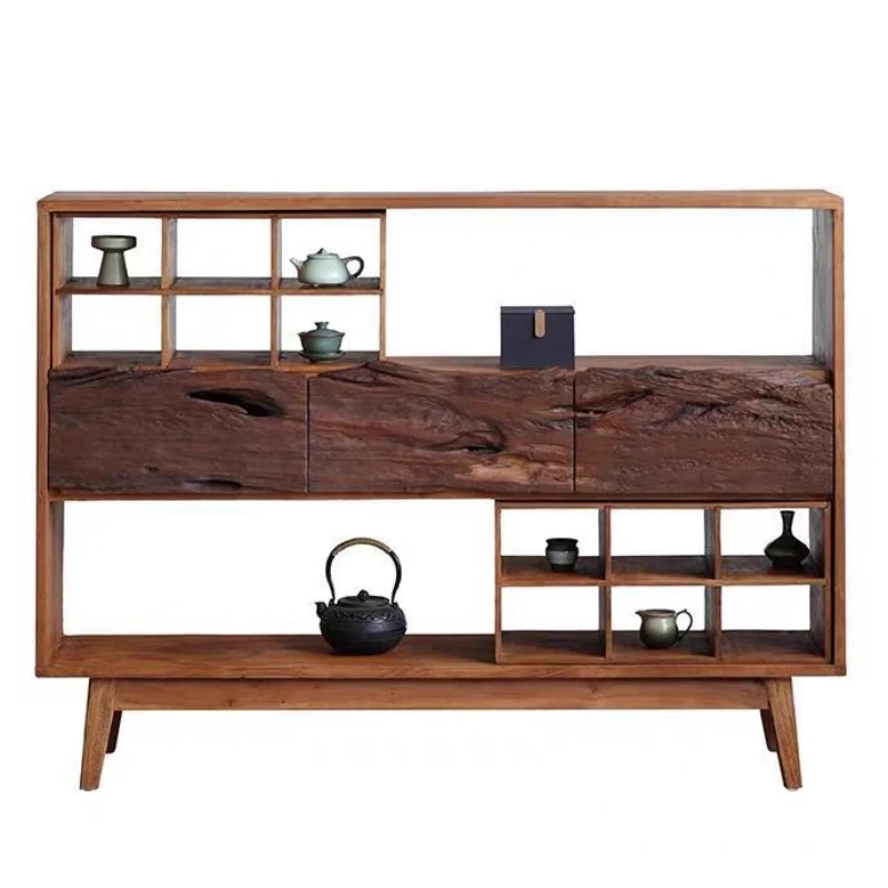 

Solid wood side cabinet, tea cabinet, tea room cabinet, cup rack, Bogu rack