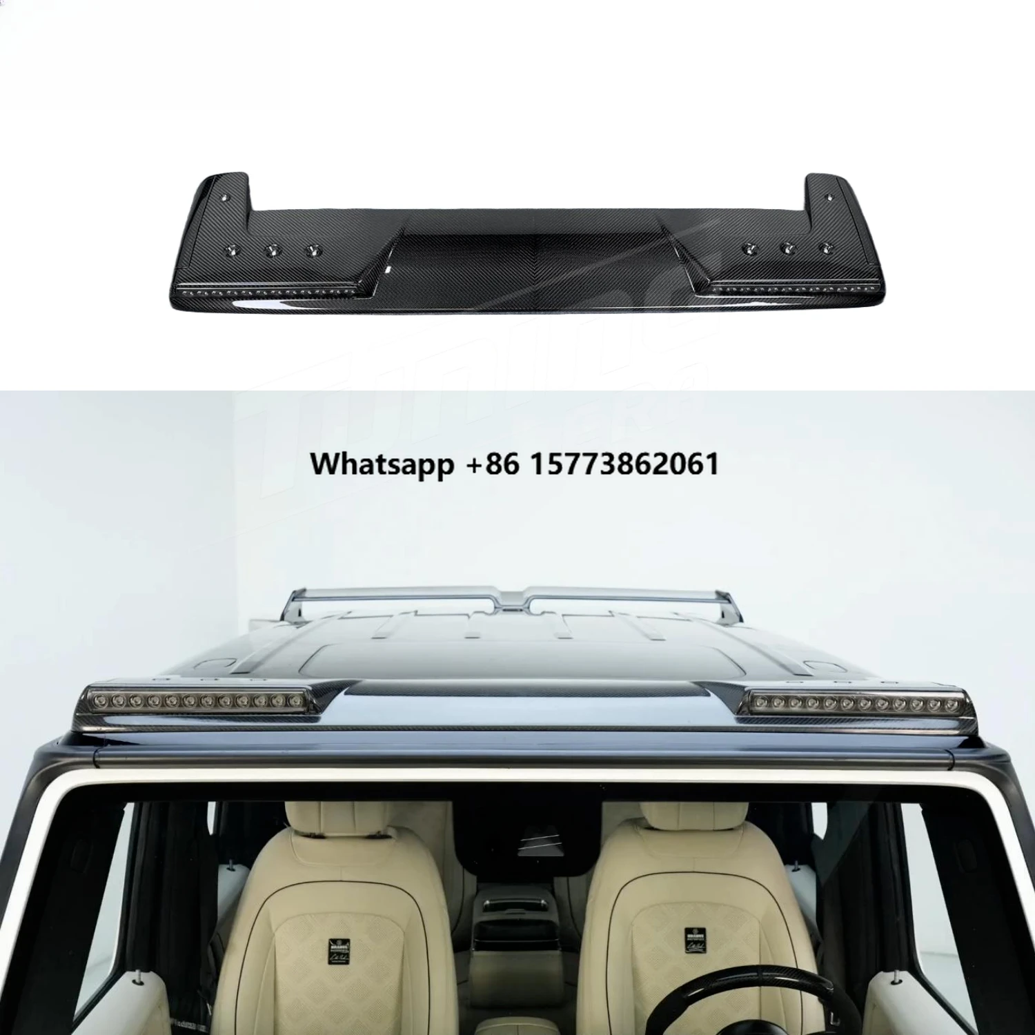 

Hot Selling 2025 B Style Dry Carbon Fiber Roof Light for W465 W464 G63 G500 2019+ Conversion Kit