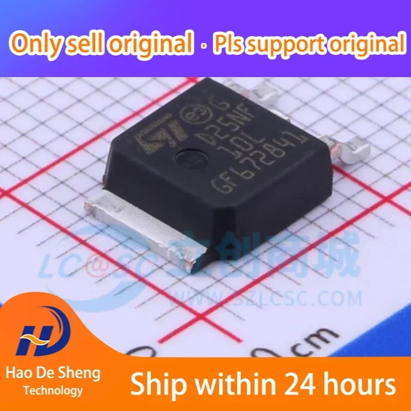 10PCS/LOT STD25NF10LT4 TO-252 New Original In Stock