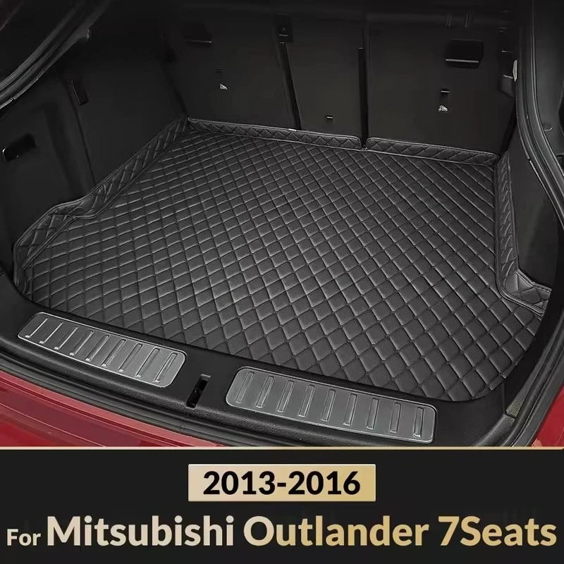 

Коврик в багажник автомобиля с высоким краем для Mitsubishi Outlander Seven Seats 2013 2014 2015 2016, коврик для багажника, аксессуары для интерьера