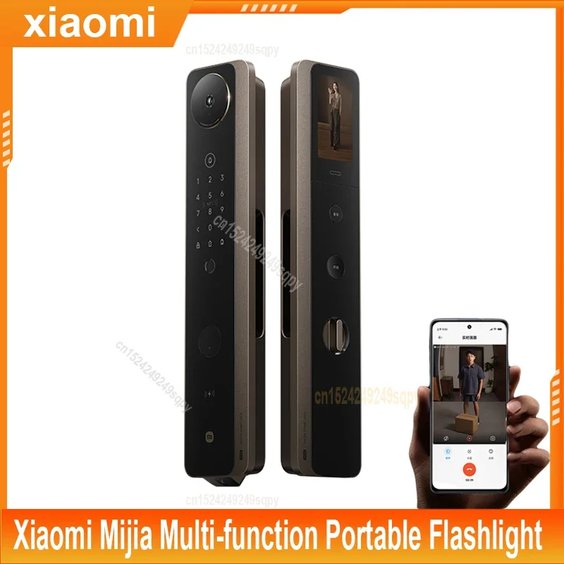 

НОВЫЙ умный дверной замок Xiaomi M30 Palm Vein AI с двумя объективами, кошачий глаз, видимый экран, распознавание лиц, отпечаток пальца, Bluetooth, NFC, разблокировка