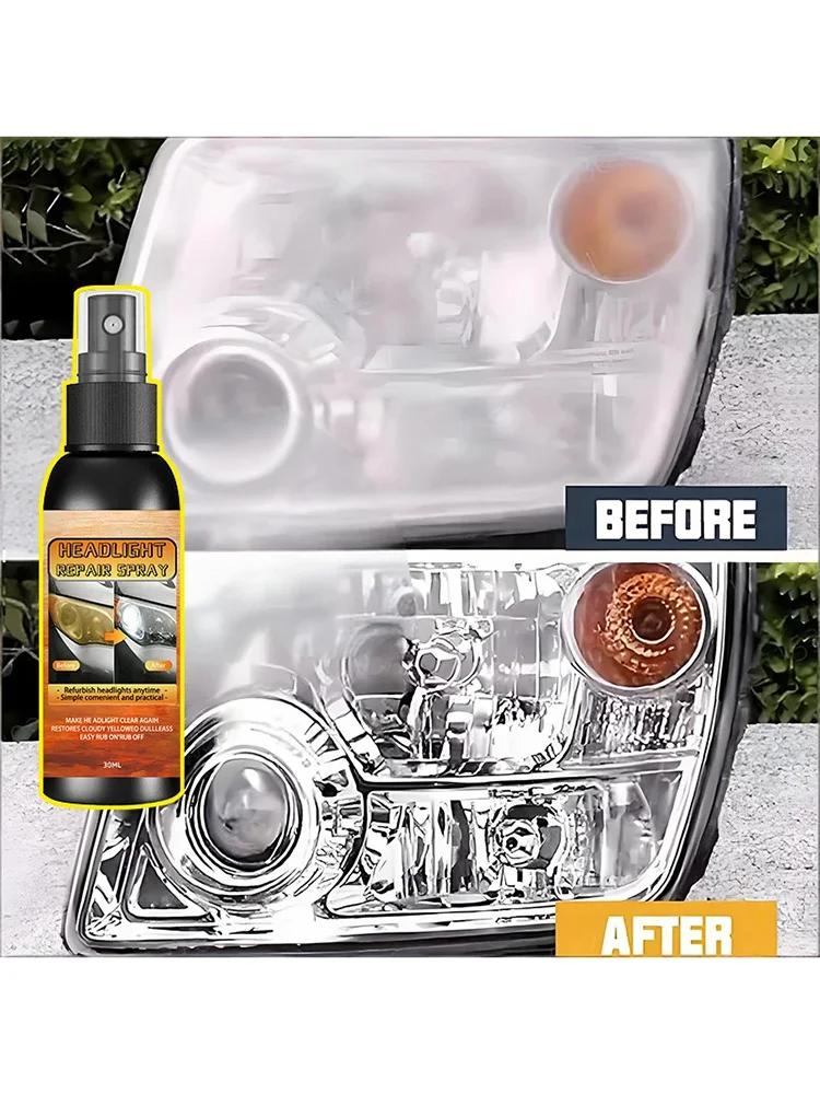 Car Lamp Restoration Polishing Kit Headlight Scratch Remover & Oxidation Cleaner Repair Paste For Headlamp Assembly Polish Wax