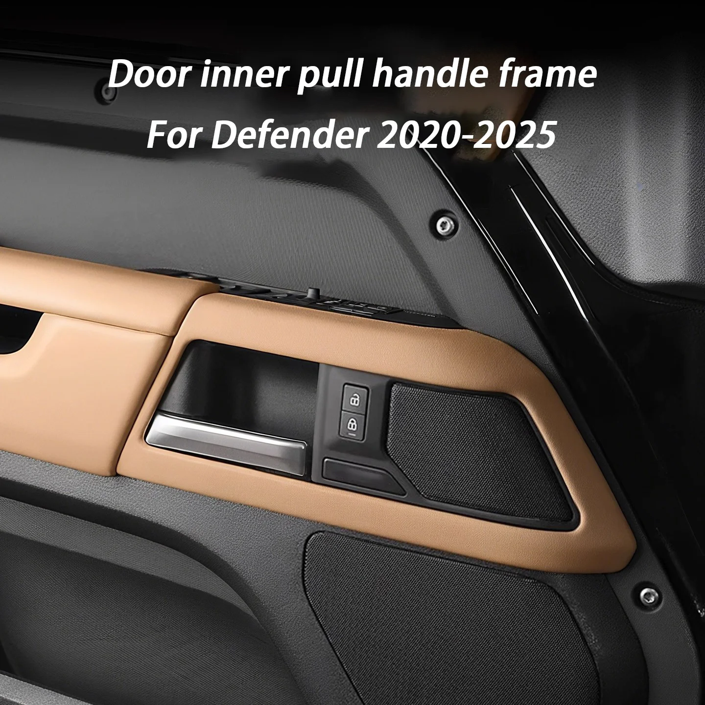 Car Door Inner Handle Frame for Land Rover Defender 90 110 130 2020 2021 2022 2023 2024 2025 Accessories