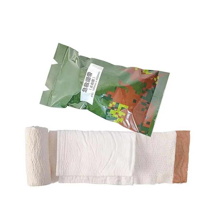 1 조각 이스라엘 붕대 야외 캠핑 하이킹을위한 응급 처치 상처 관리 보안 보호 의료 외상 키트