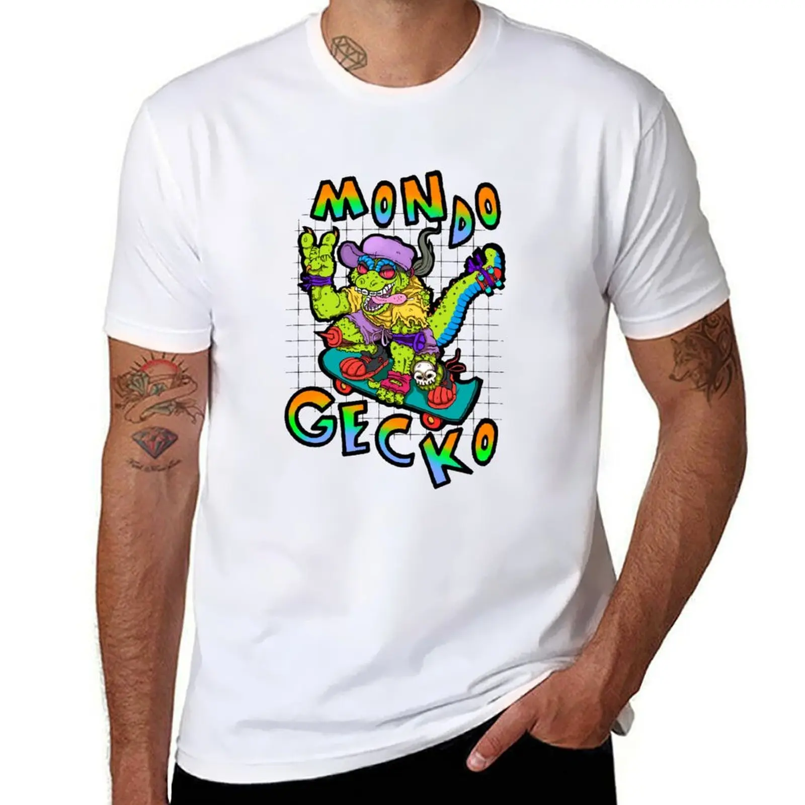 Camiseta de algodón 100% para hombre Gecko, camiseta Mondo g para camisetas