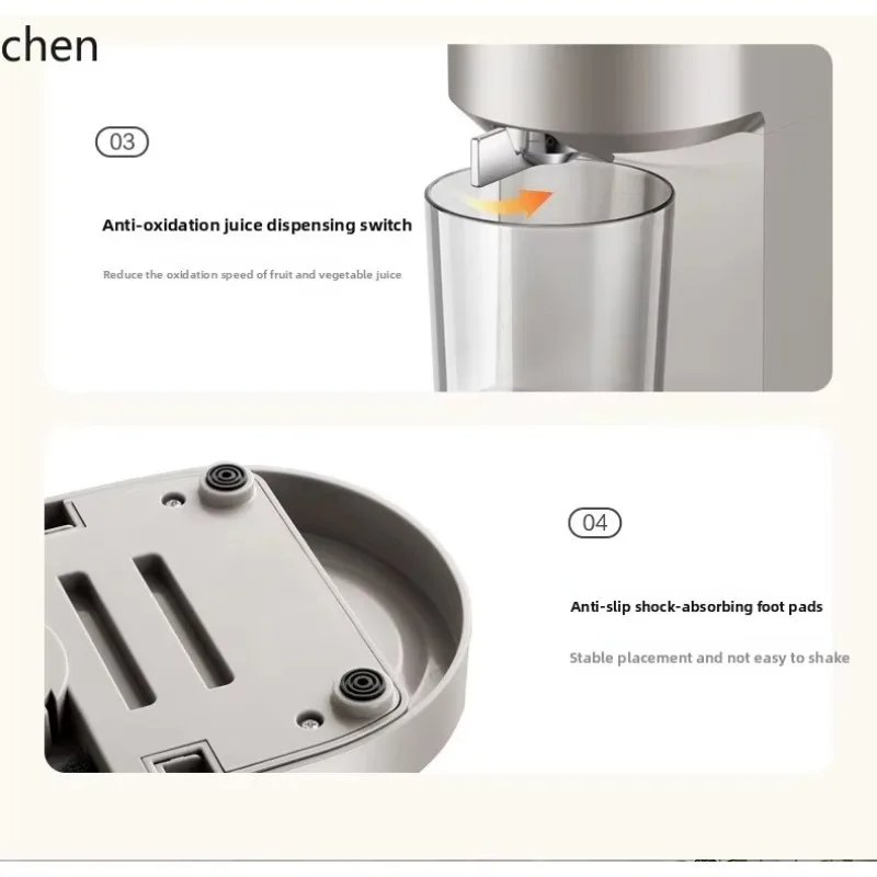 CC21Juicer Household Pulp and Juice Separation Automatic Fruit and Vegetable Processor