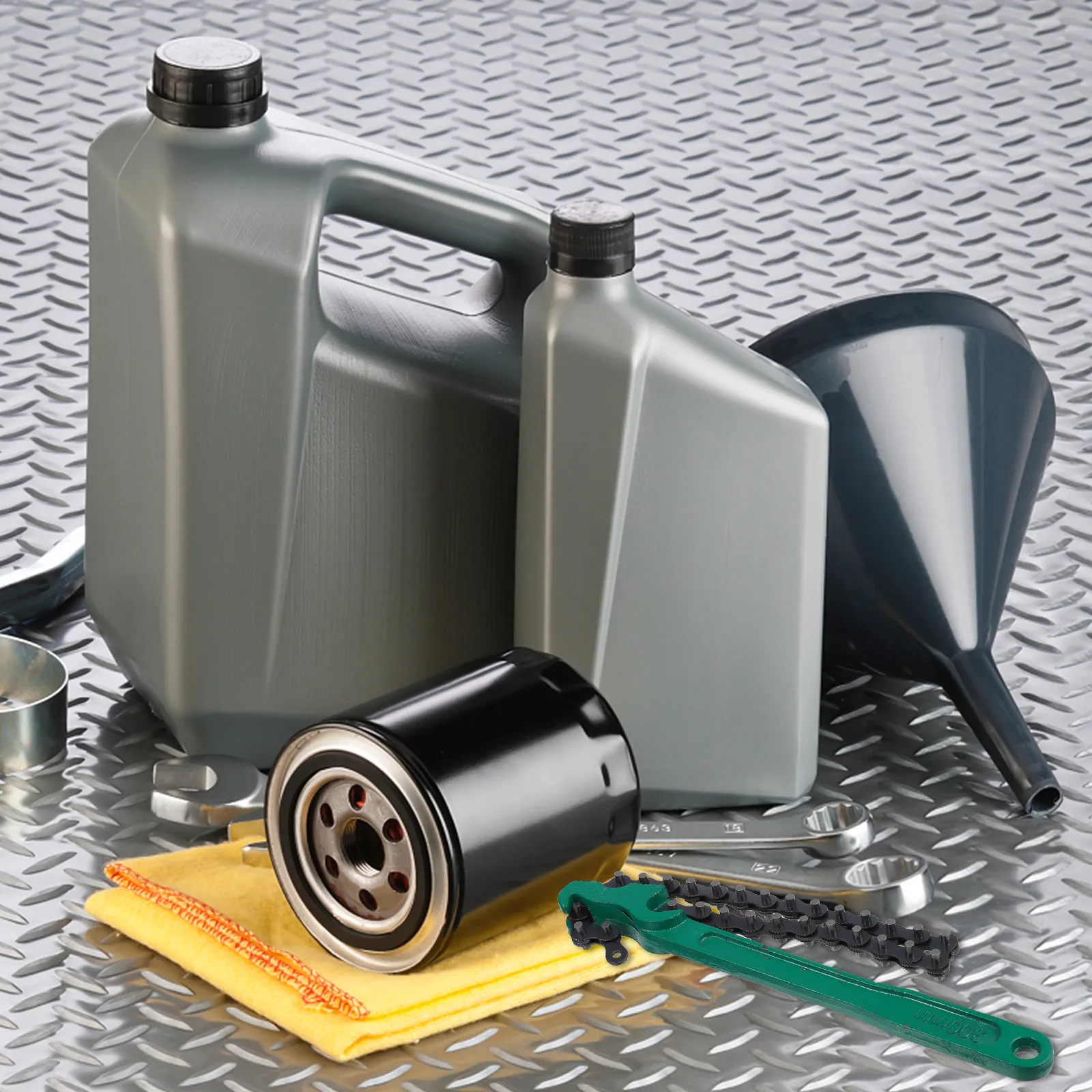 

Набор из 2 ключей для масляных фильтров, цепной, из углеродистой стали, для снятия и демонтажа, для ремонта и обслуживания автомобилей