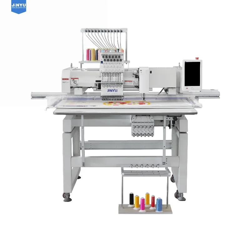 JCM 1201+1 tajima single head embroidery machine automatic embroidery machine chenille chain stitch embroidery machine for sale