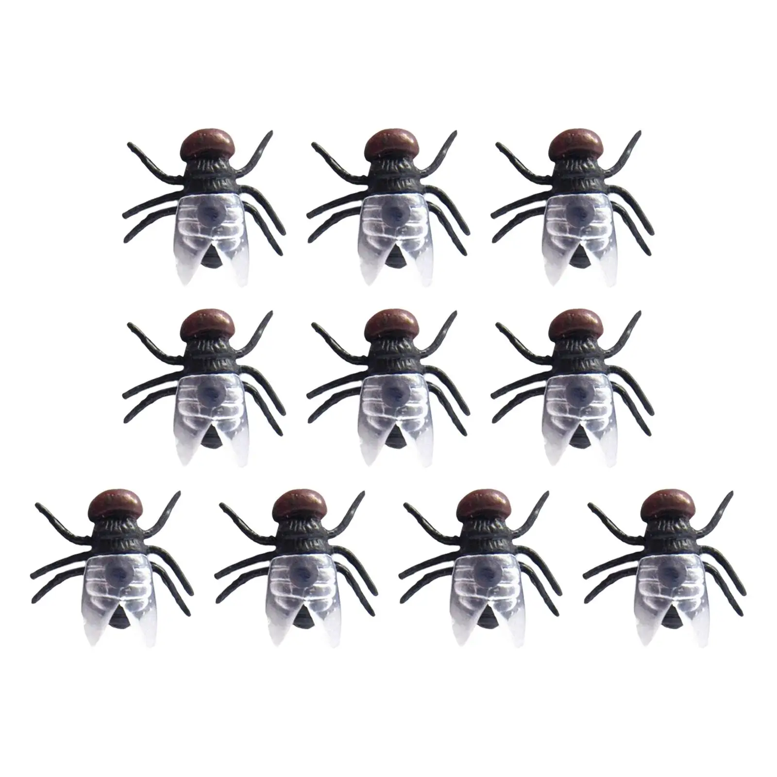 Simulated Insect Joke Toys Realistic Little Fly for Joke Halloween Party Supplies Prank Insect Props