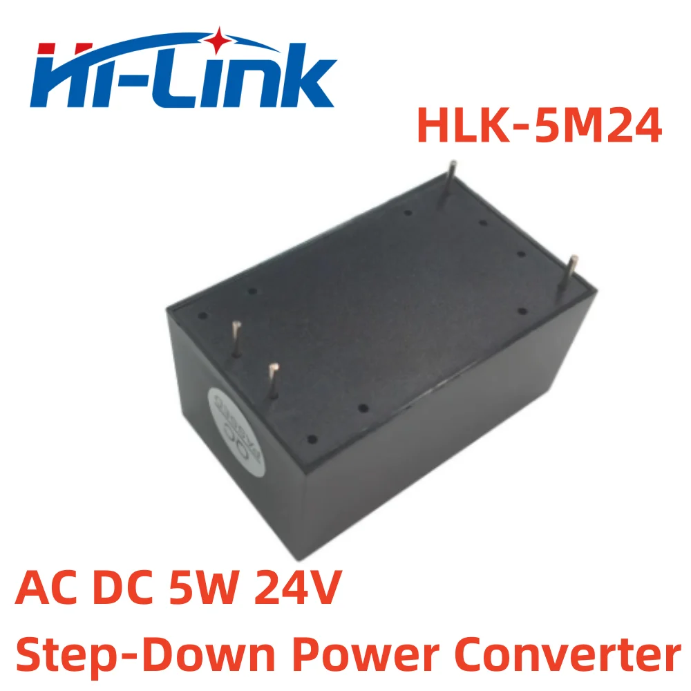 Free Shipping 5pcs/Lot 5W 24V DC Single Isolated Output Power Supply Switch Mode Hi-Link HLK-5M24