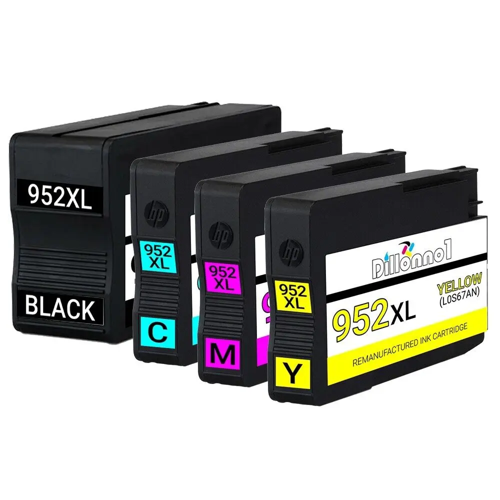 

4 pack 952XL Ink for HP Officejet Pro 7740 8210 8216 8218 8710 8714 8715 8716