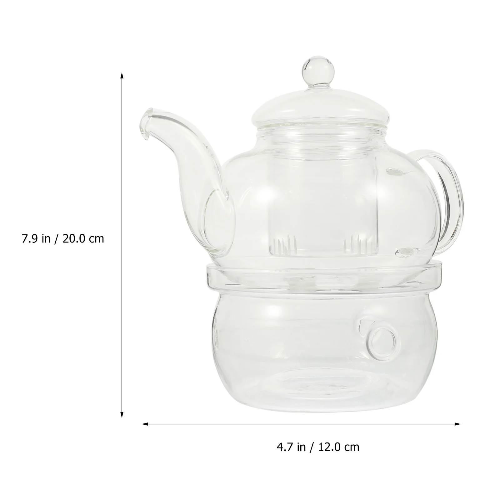 

1Set Kung Fu Tea Pot with Cup Candlestick Glass Scented Teapot Household Ceramic Heat Resistant Tea Set Teapot