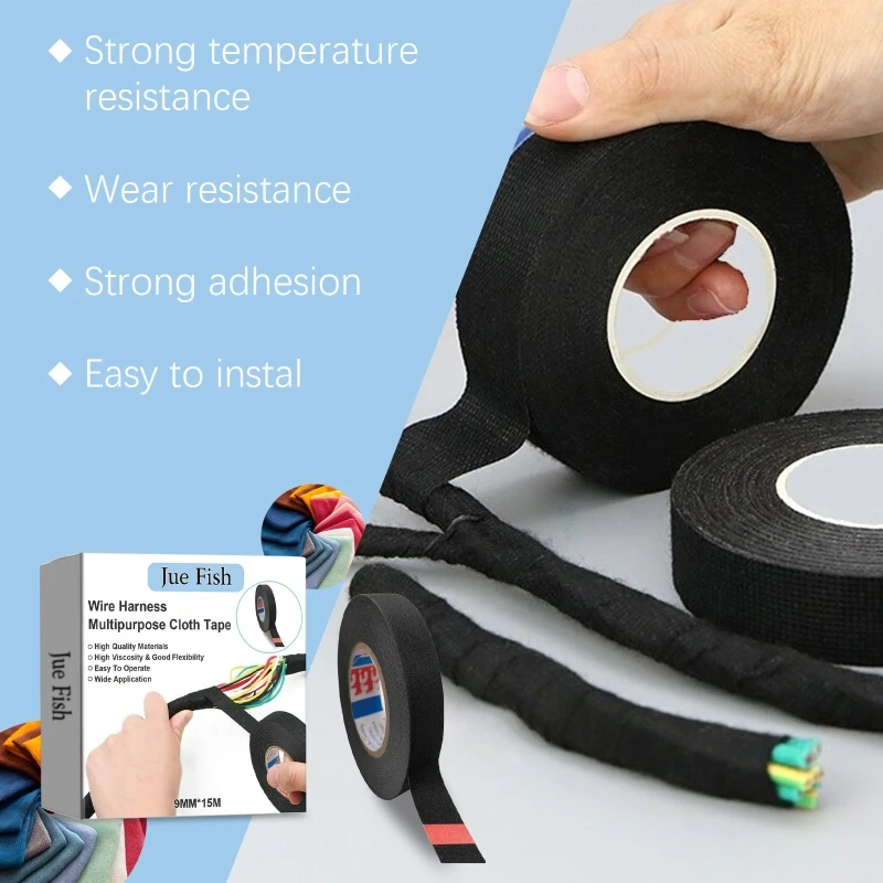 전선용 자체 접착 천 테이프 절연 테이프 와이어 수리 랩