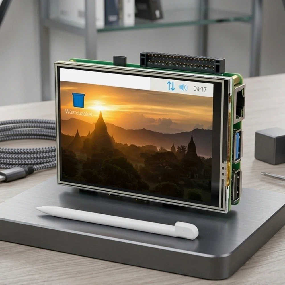 3.5 inch For Mini IPS LCD Touch Screen for Raspberry Pi Board Support GPIO Connection No External Power Required