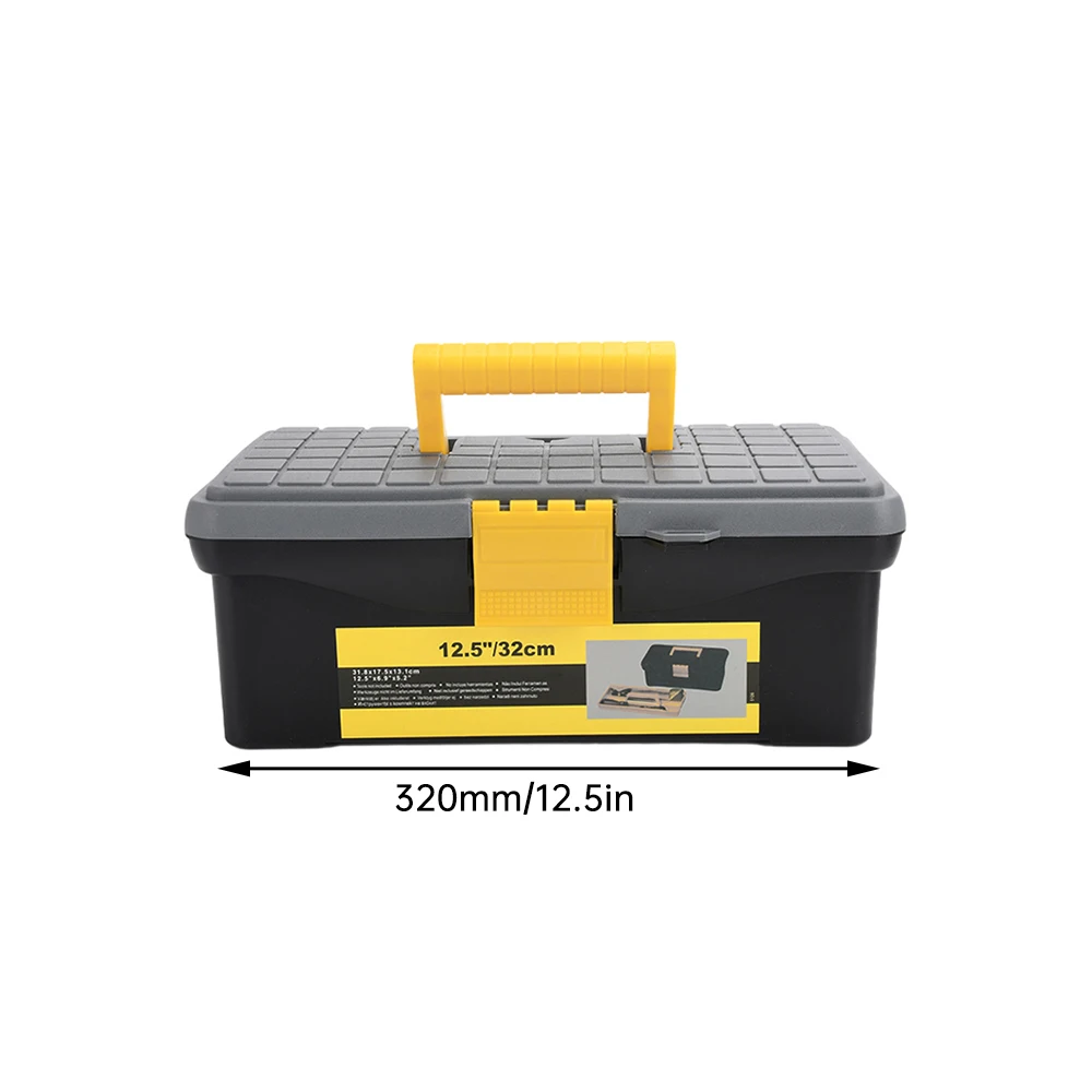 12.5inch Double Layer Household Tool Box Organizer Case Multifunction Hardware Tool Storage Box Plastic Electrician Tool Box