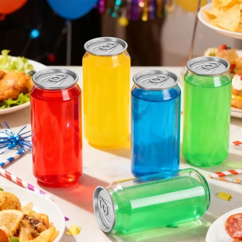 

12/20Pcs Clear 330ml Plastic Drink Bottles, Leakproof Beverage Containers with Aluminum Lids for Juice Coffee Milk Smoothie
