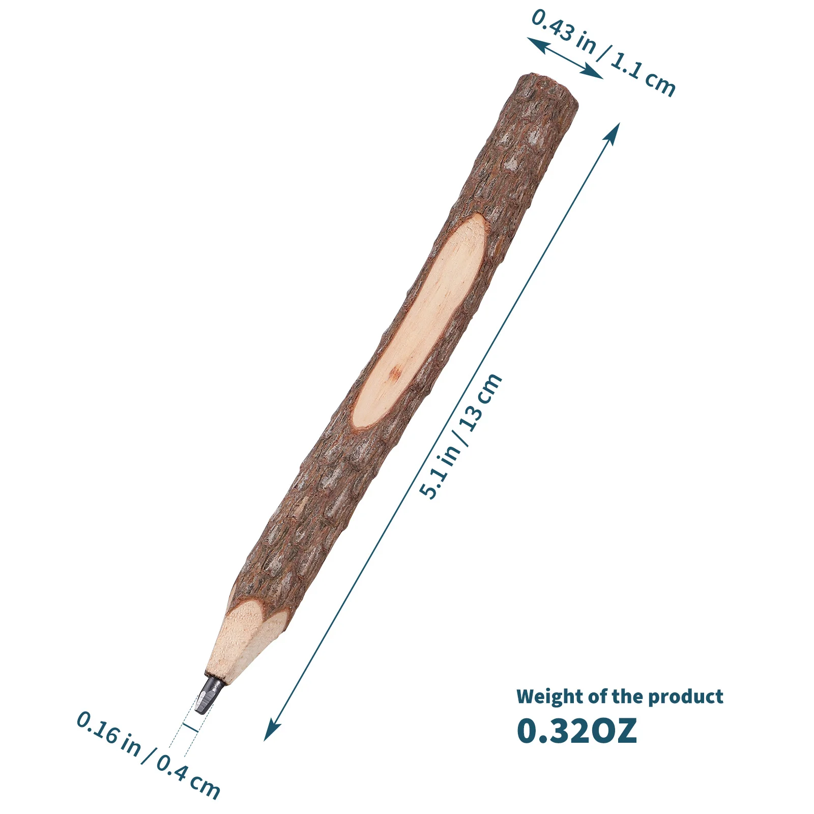 Stifte für Kinder, Bleistift, Jumbo-Buntstifte, Holzbaum, rustikale Zweig-Bleistifte, Zweigmarker, Baby