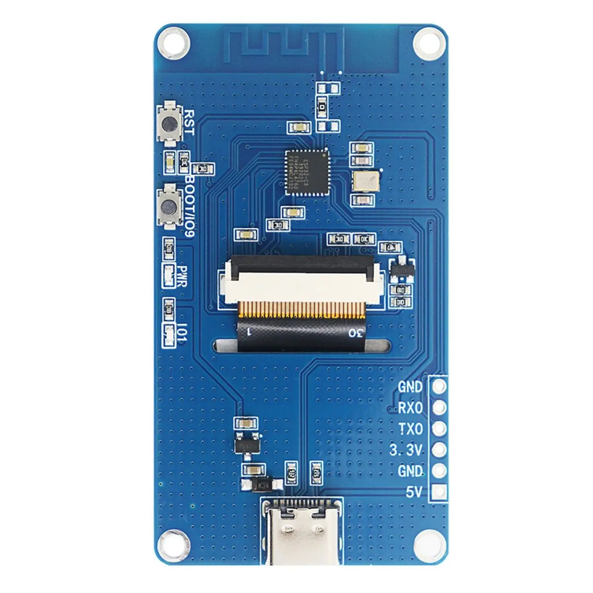 HDL ESP32-C3 Development Board IPS Type-C 1.9-Inch LCD Capacitive Touchscreen Color Module Supports WiFi and Bluetooth