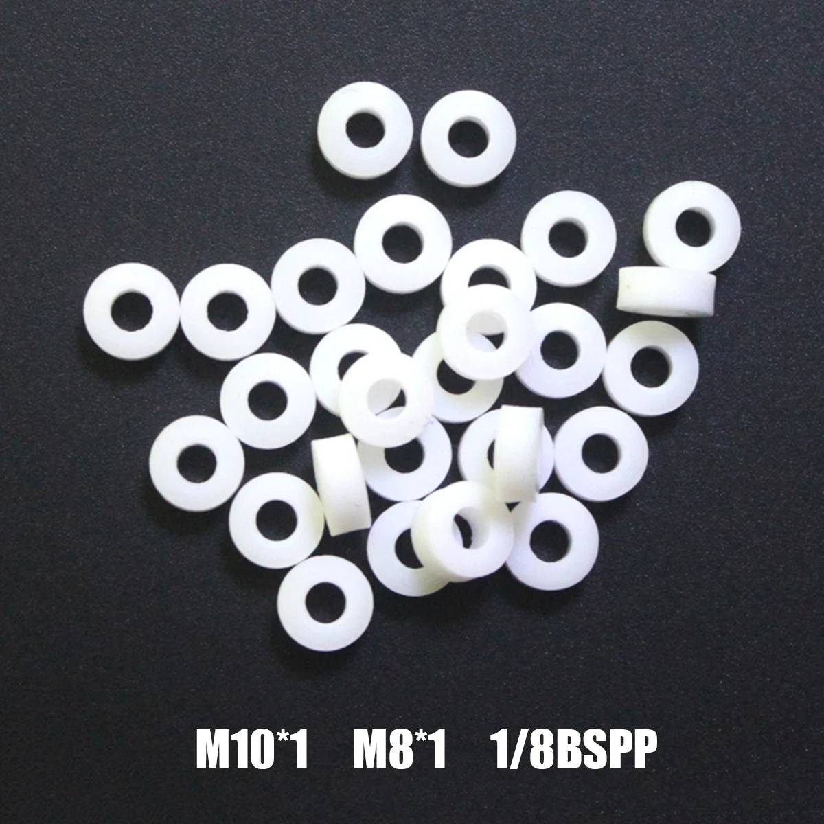 Pneumatics M8 M10 1/8BSPP Air Seal Washer PTFE Sealing O-Ring Gasket Washer for High Pressure Diving Mountaineering Parts