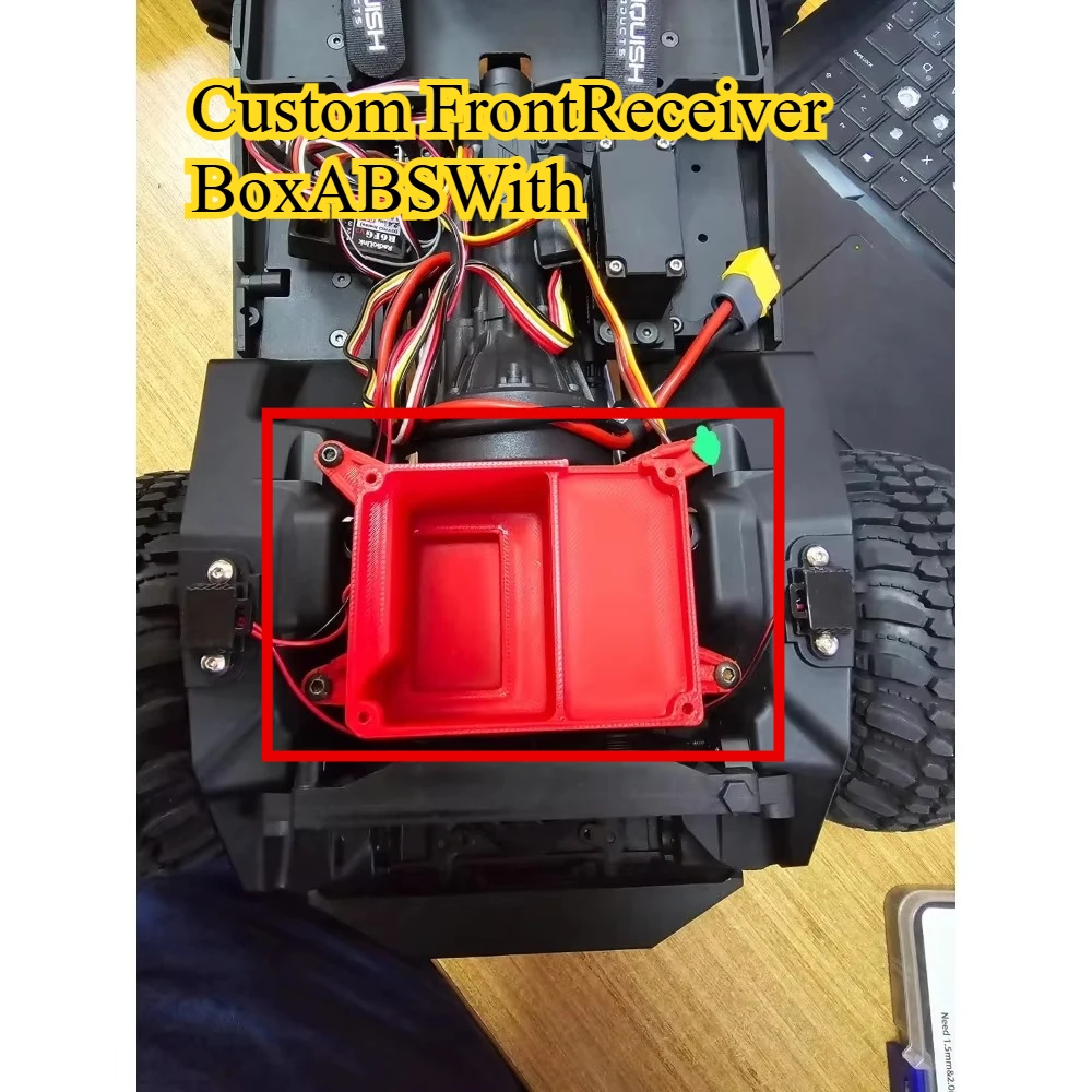 For 1/10 VP VS4 10 Phoenix RC Crawler ABS Front Receiver Housing With Cover custom size Upgrade Hobby Spare Parts