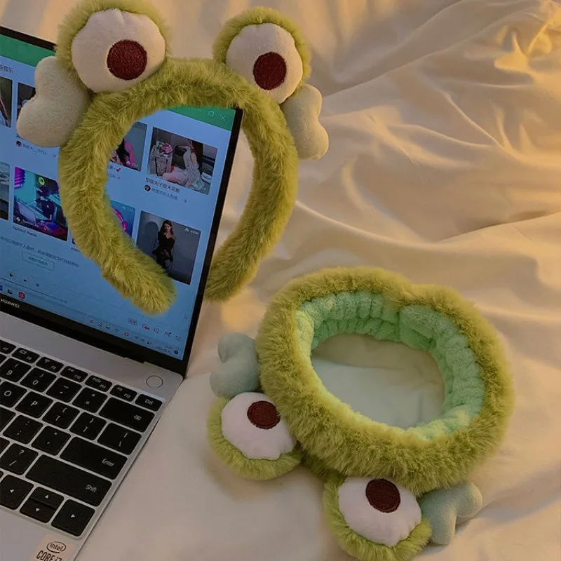 

Cute cartoon Frog Panda Plush Hair Bands Party Hair Band Wash Face Headbands Headwear Hair Accessories Headbands for Women