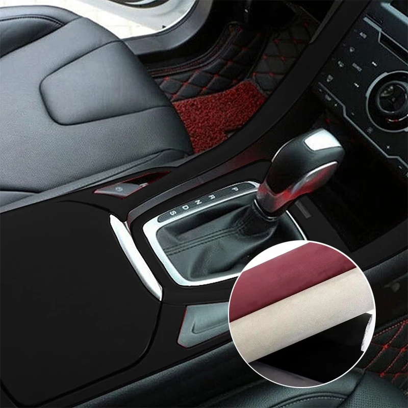 

Самоклеящаяся ткань из искусственной замши для декора салона автомобиля, обивки мебели, украшения и декоративной отделки ювелирных изделий