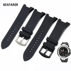 New Silicone Watchband Special for Armani AX1803 AX1802 AX1040 AX1050 Men Watch High Quality Strap 32*14mm Bracelet