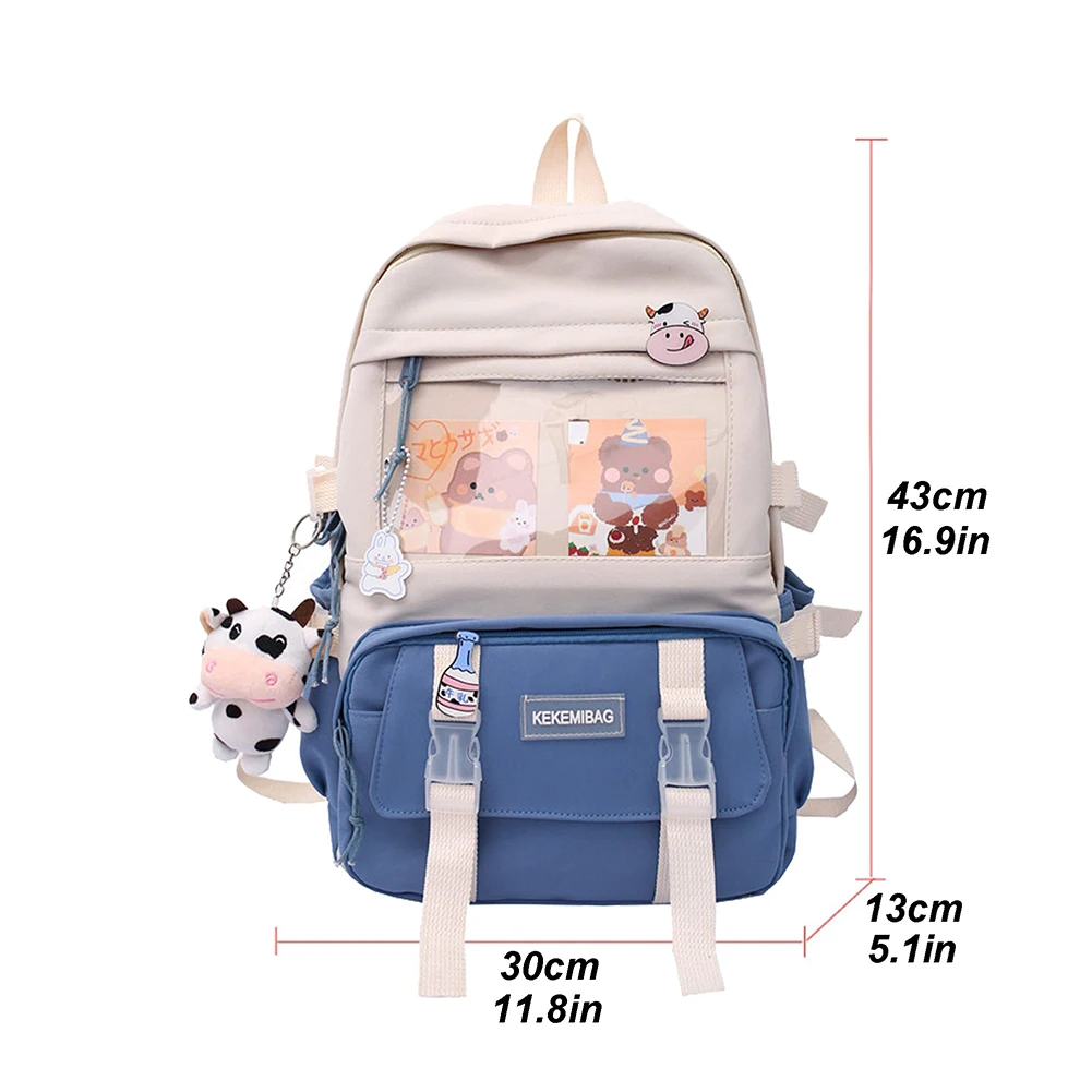 Estudiantes escuela lindo Hit Color mochila grande Patchwork lona mochila bolsos