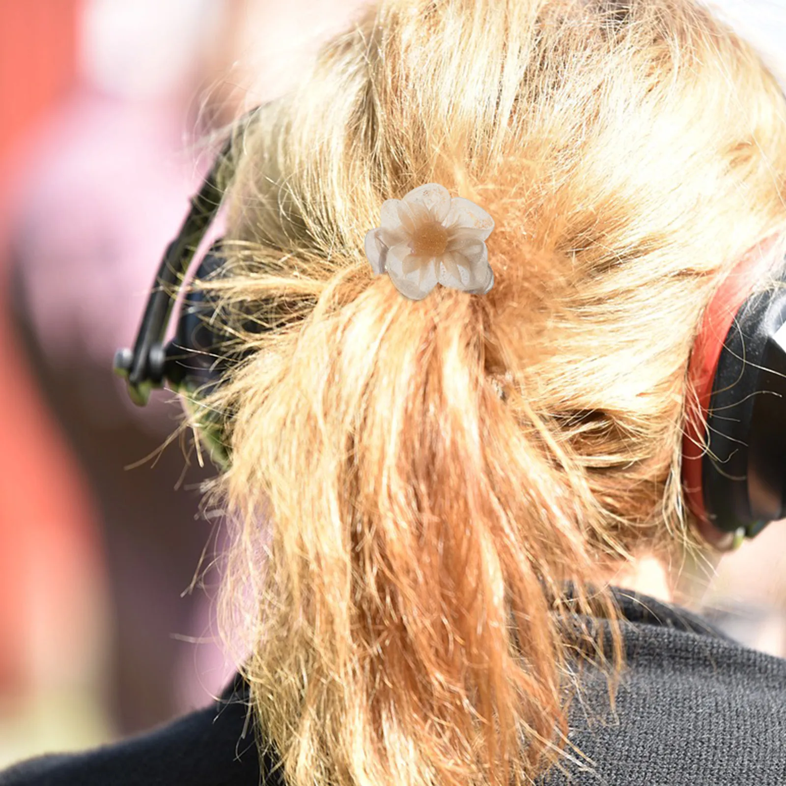 

9 Pcs Floral Hair Ties Flower Accessories for Women Colorful Ribbon Ponytail Holders Scrunchie Scrunchies