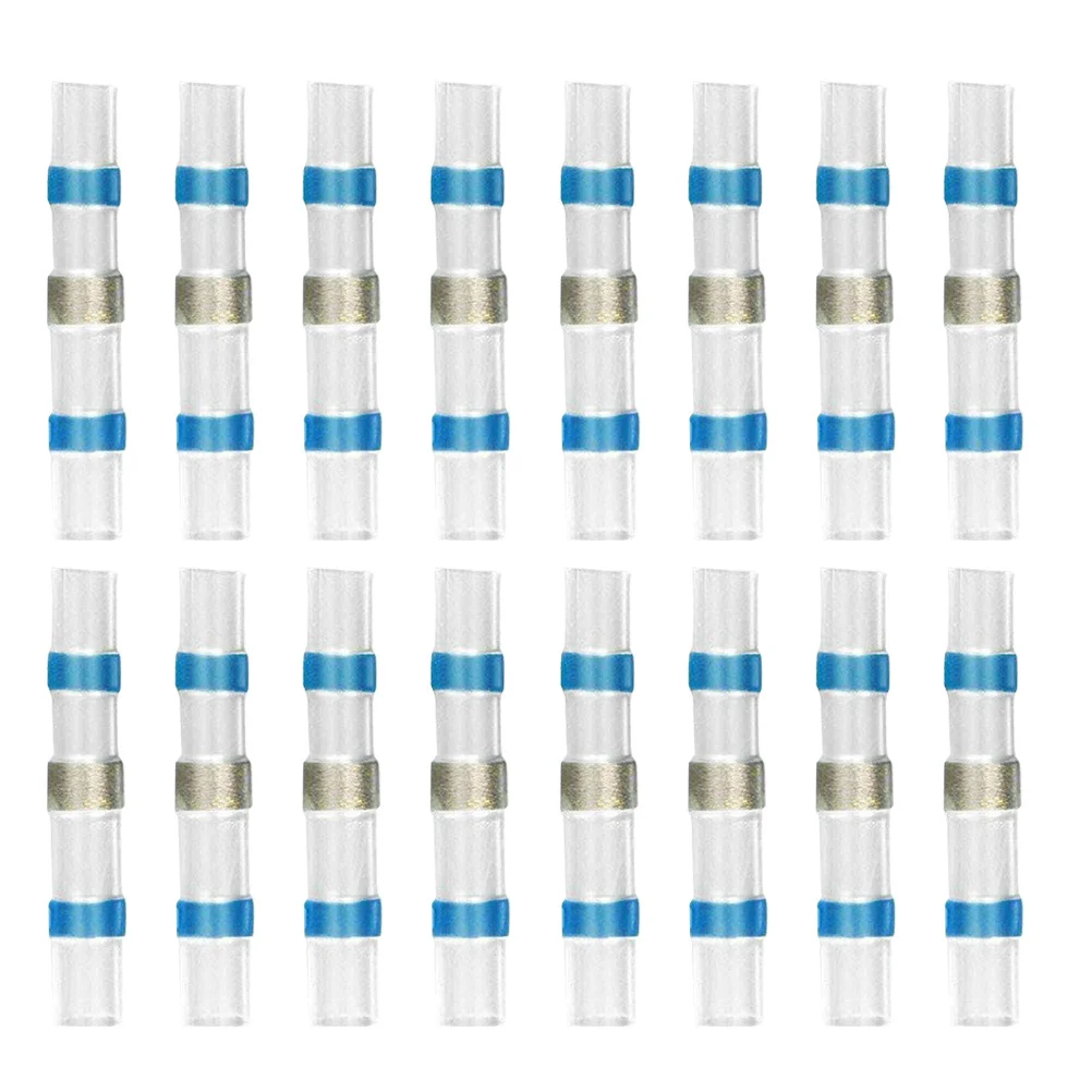 

50Pcs Heat Shrink Connector Kits Solderless Butt Connectors Waterproof Insulated Wire Connectors Welding Connector Kit