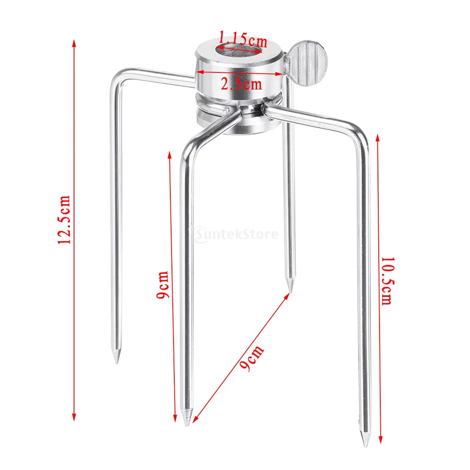 2x Rotisserie BBQ Spit Fork Roaster Charcoal Grill Barbecue Accessories Spirit Sods Roast Outdoor Barbecue Replacement