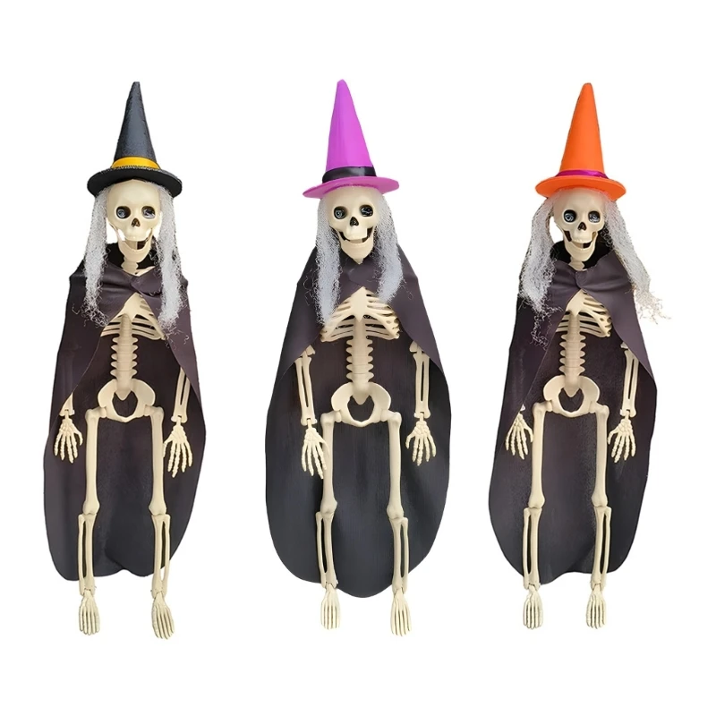 

Halloweens Skeletons Ornament Sturdy Plastic Accessory for Home Decoration