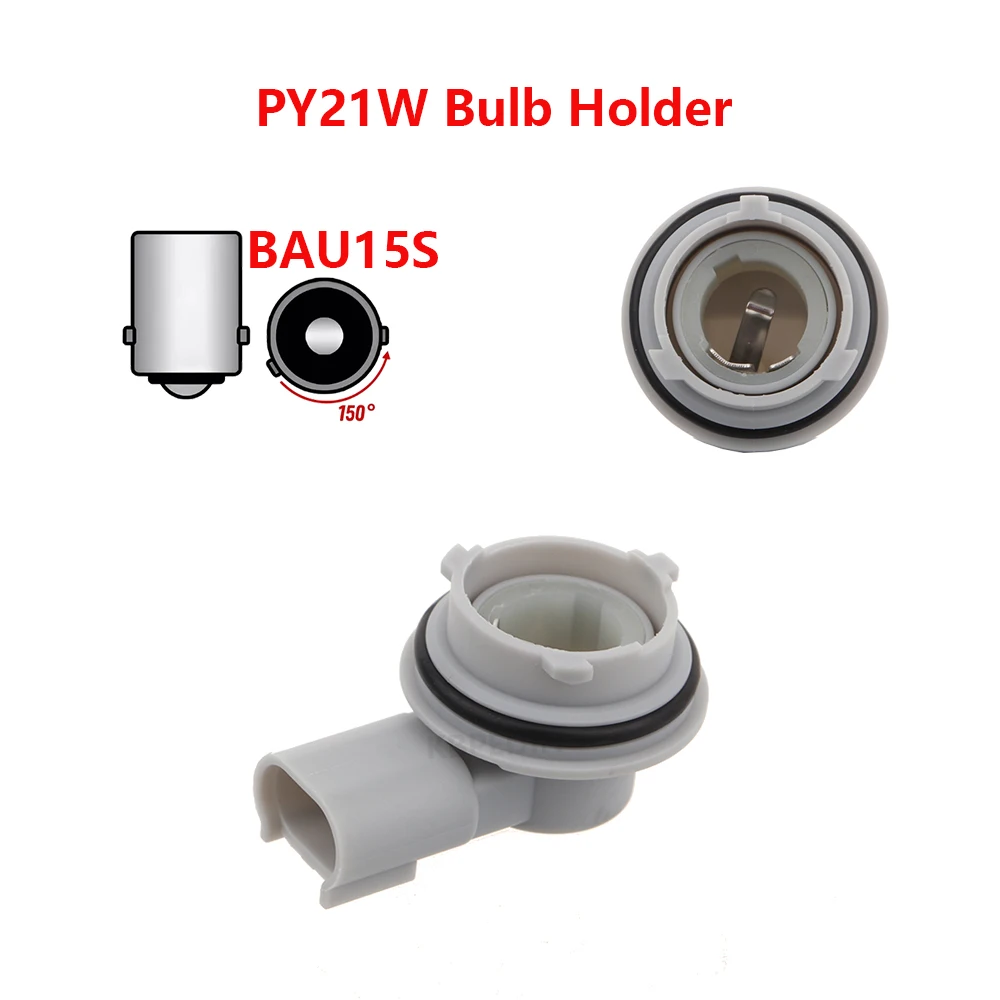 1x BAU15S PY21W Bulb Holder Car Light Socket Accessories