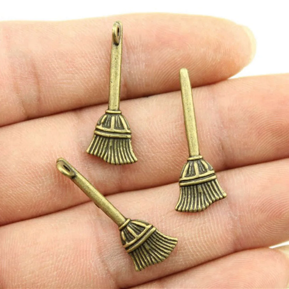 Charms For Jewelry Making Broom Charms Diy Materials 10pcs