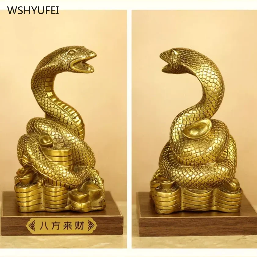 زخرفة الأبراج المعدنية الثعبان ، ملحقات الديكورات المنزلية ، Ruyi Fu ، شجرة المابل المكتبية ، 1 * * #5