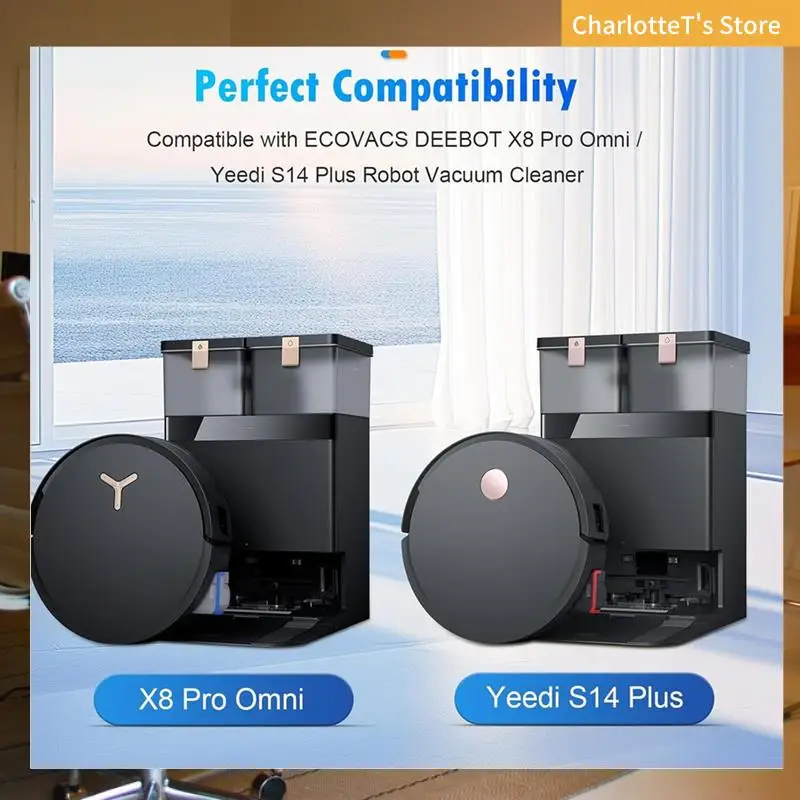 

Комплект сменных аксессуаров, совместимый с роботом-пылесосом ECOVACS DEEBOT X8 Pro Omnii/Yeedi S14 Plus, комплект из 20 шт.-ABLI