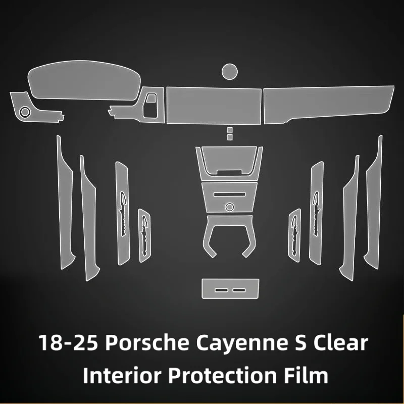 For 18-25 Porsche Cayenne S dedicated screen center console interior car modification transparent anti-scratch protective film