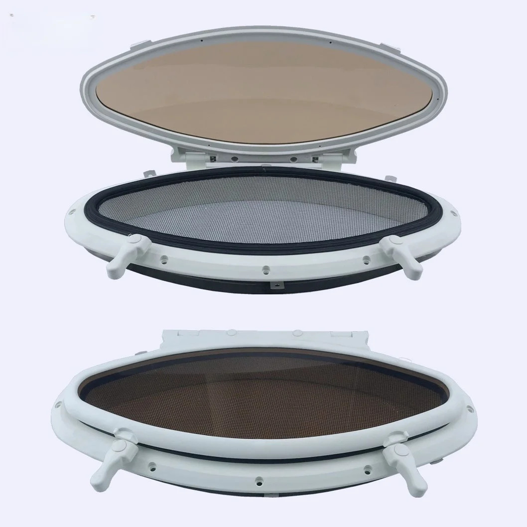 Yacht marine porthole mosquito-proof car sunroof boat window decorative window RV with mesh fiberglass sunroof
