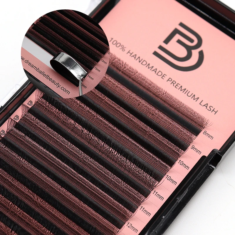 DREAM BALLET Estensione ciglia 5D a forma di U Nuovo stile a forma di U W Bloom Ciglia Premade Ventole Leggero soffice visone Faux Eye