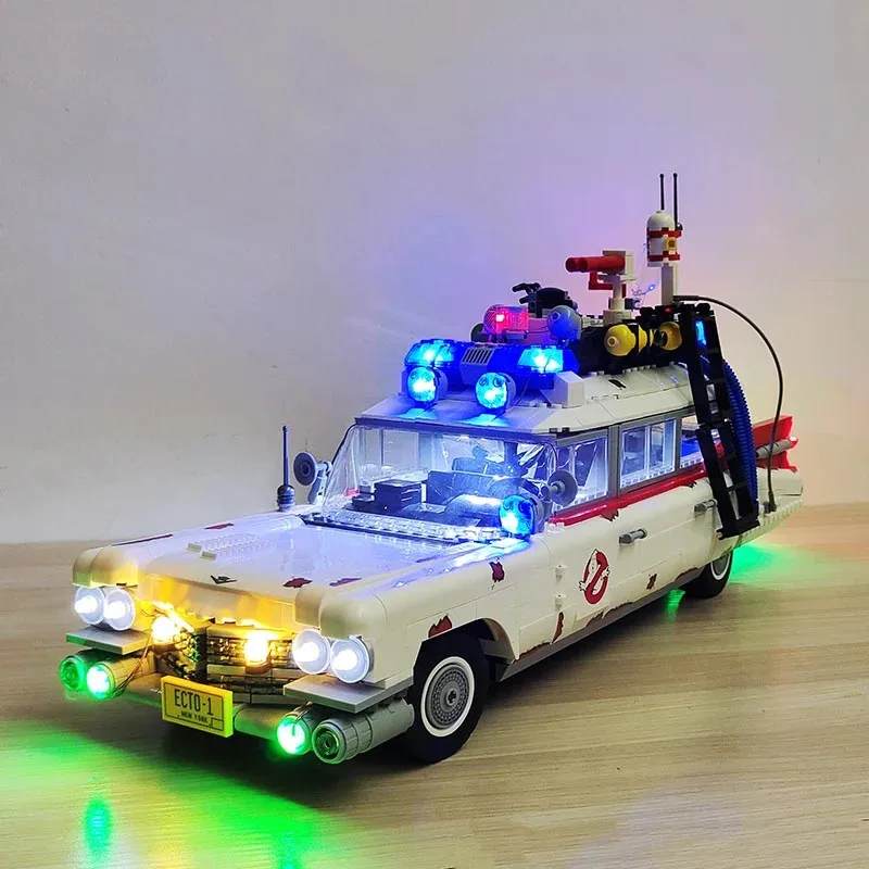 (Solo conjunto de iluminação blocos de construção não incluídos) kit de luz para 10274 GHOSTBUSTERS ECTO-1 modelo brinquedos DIY
