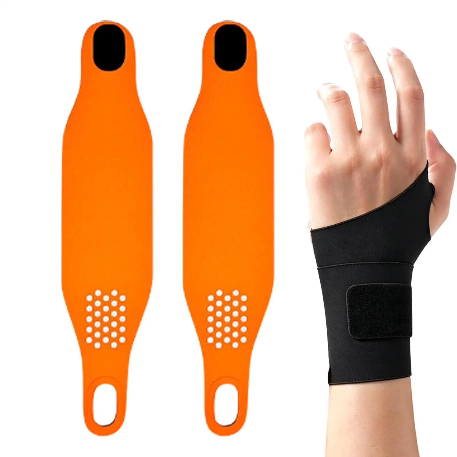 Adjustable Golf Wrist Brace 2 Pieces Compression Wrap Wrist Trainer Breathable Support for Right Left Hand, Stability, Durable
