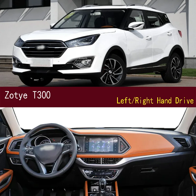 

For Zotye T300 Car-Styling Dashmat Dashboard Cover Instrument Panel Protective Pad Dash Mat