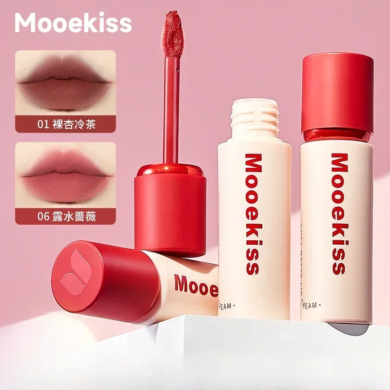 Mooekiss Matte velvet lip cream autumn and winter non-stick cup easy to apply lip glaze lip gloss