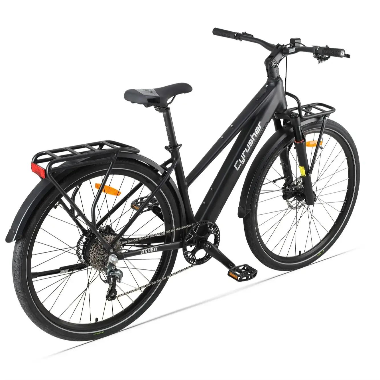 AliExpress Cyrusher Asuka E-bike 48V 20Ah Mid-Drive Step-Thru Electric Bicycle Fat tires Mountain Bike for Adult